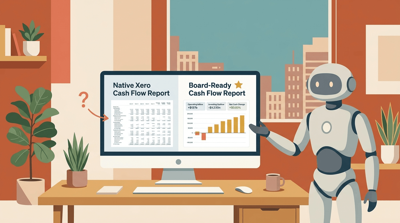 The Xero Cash Flow Statement Problem: Why the Native Report Isn't the One Your Board Wants