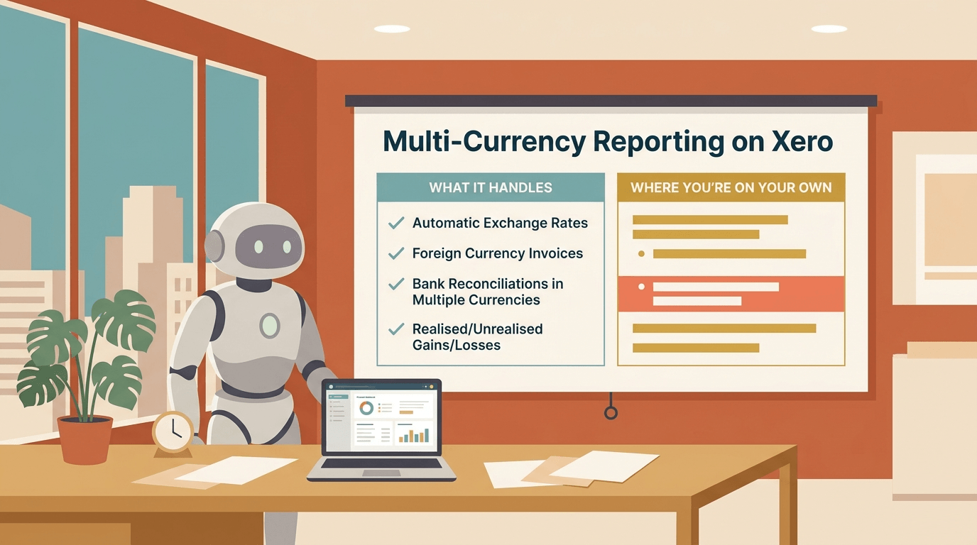 Multi-Currency Reporting on Xero: What It Handles, and Where You're On Your Own